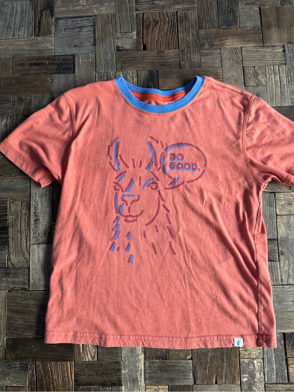 Kids Graphic Tee with Blue Trim - Do Good